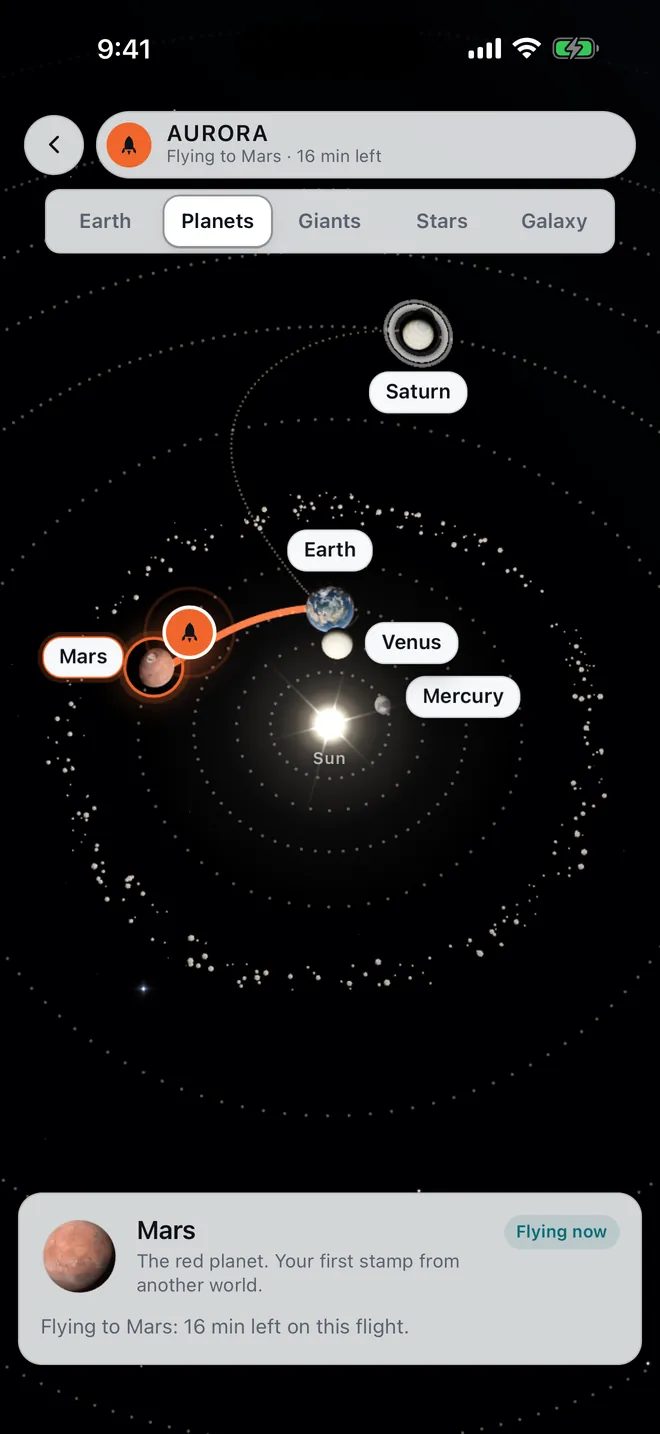 Moonhop's map of the Solar System.